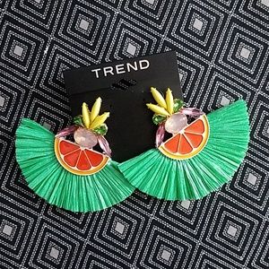 TREND grapefruit earrings
